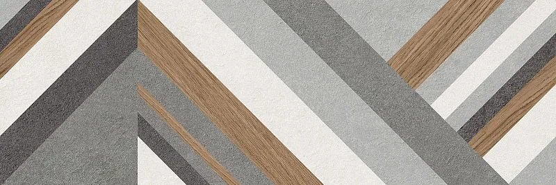 Керамическая плитка Alma Ceramica Стерео TWU3090STO74R разноцветный 30x90 - фото 1