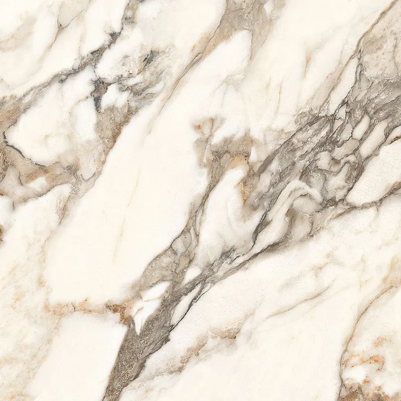 Керамогранит Лапарет Calacatta Bronze белый 60x60 полированный - фото 1