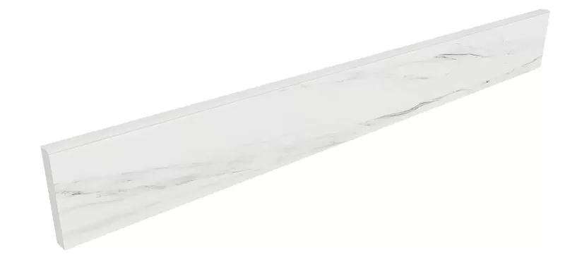 Плинтус Estima SM01 Ametis Supreme Platinum 7x60 белый непол. - фото 1