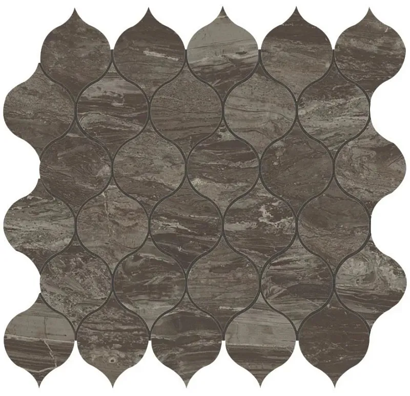 Мозаика Atlas Concorde Italy Marvel Edge Absolurte Brown Drop Mosaic 27.2x29.2 9EDB - фото 1