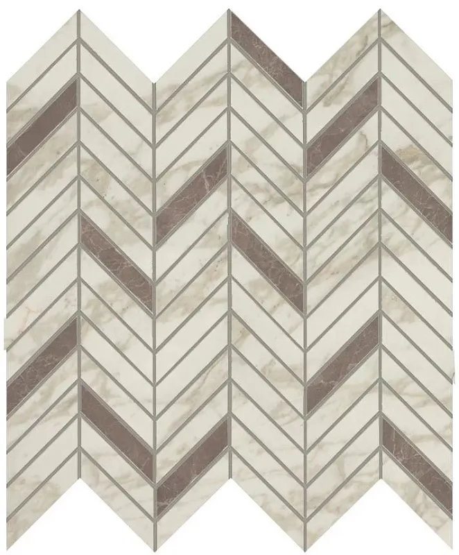 Мозаика Atlas Concorde Italy Marvel Edge Royal Calacatta Mosaico Twill 30x31 AEPS - фото 1