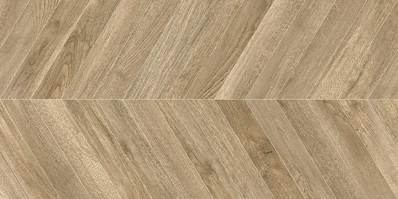 Керамогранит Delacora Валнут Шеврон Лайт D120251M бежевый 60x120 - фото 1