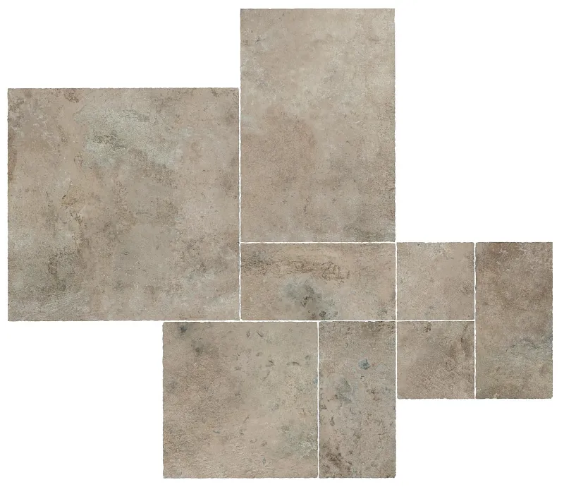 Декор Atlas Concorde Italy Aix Cendre Tumbled Kit Multiformato 112.5x150 A04Z - фото 1