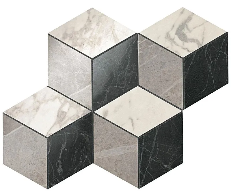 Мозаика Atlas Concorde Italy Marvel Pro Multicolor Cold Mosaico Esagono 30x35 ADVQ - фото 1