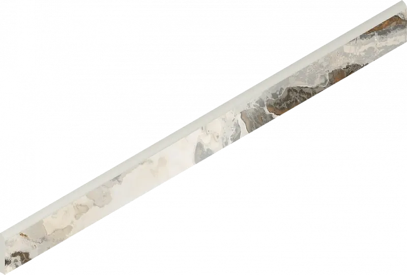 Плинтус Италон Магма Довер Тайгер 610130001625 белый 7.2x80 - фото 1