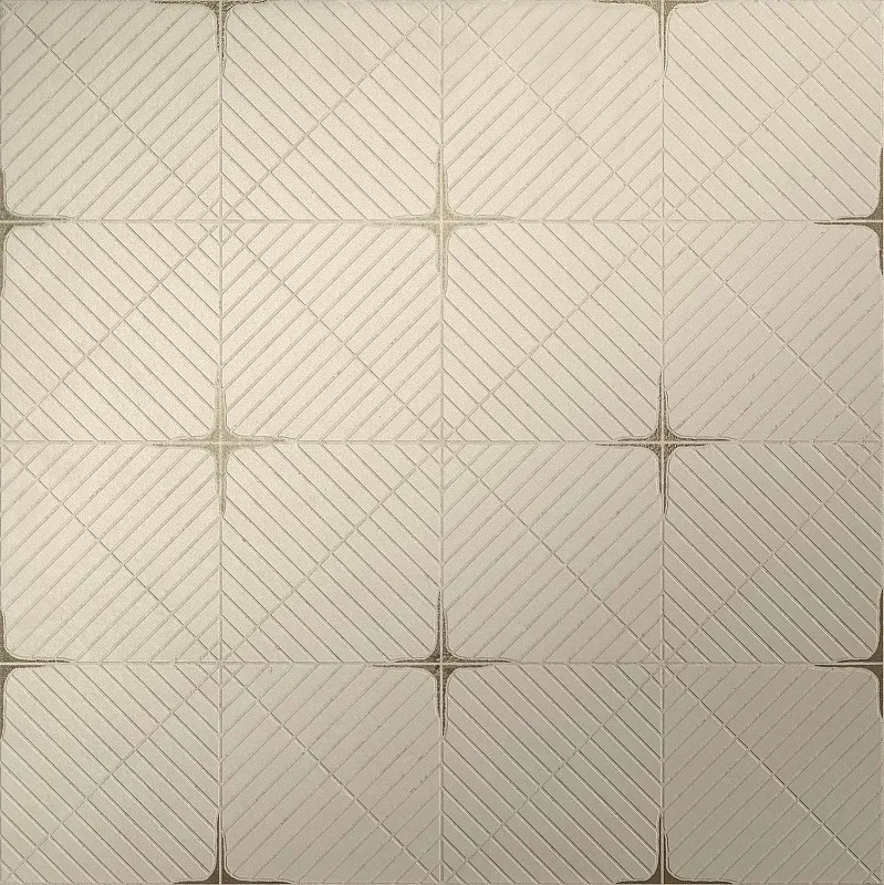 Мозаика Atlas Concorde Italy Marvel Travertine Pearl Cross Diamond 60x60 AF9U - фото 1