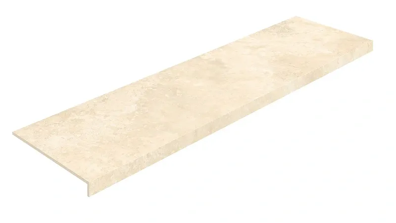 Ступень Coliseumgres Аурелия Уайт фронтальная 620070002849 бежевый 33x120 - фото 1