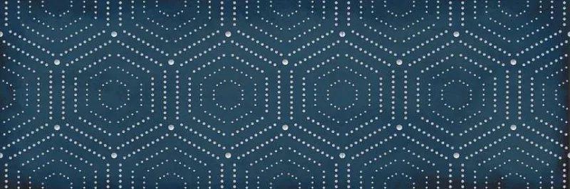 Декор Ласселсбергер Парижанка геометрия синий 20x60 - фото 1