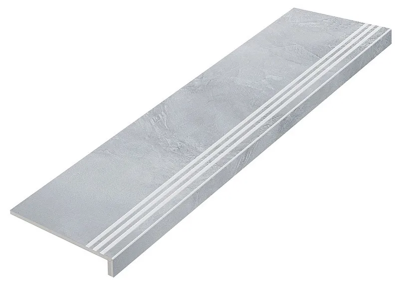 Ступень Жаклин Светло-серый 32x120 MR - фото 1