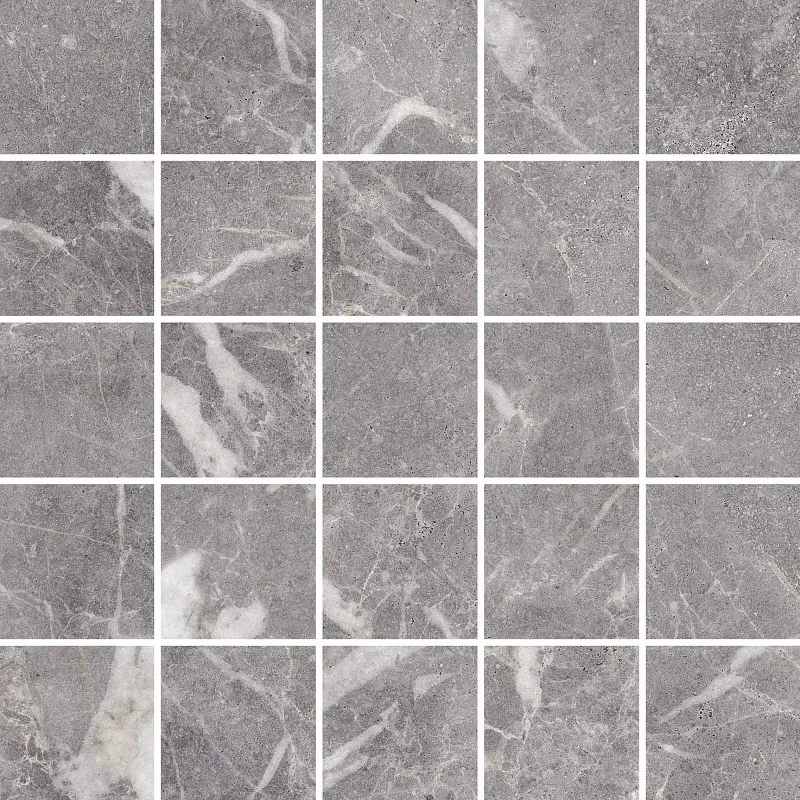 Мозаика Kerranova Marble Trend Silver River 30.7x30.7 K-1006/LR/m14/307x307x10 - фото 1