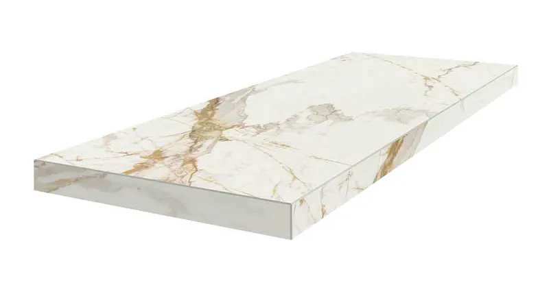 Ступень угловая правая Coliseumgres Pompei White 33x90 - фото 1