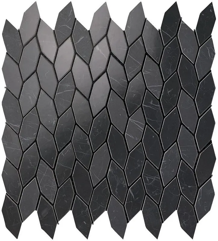 Мозаика Atlas Concorde Italy Marvel Stone Nero Marquina Twist 30.5x30.5 9STN - фото 1