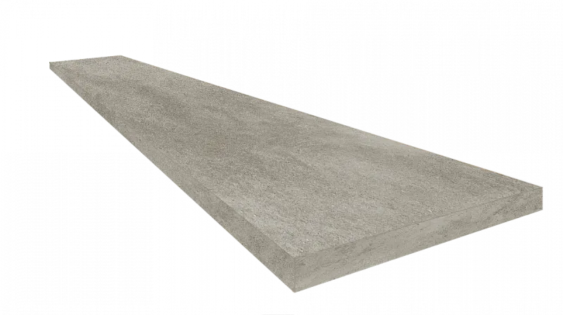 Ступень ColiseumGres Крета Мока угловая правая 620070002583 серый 33x60 - фото 1