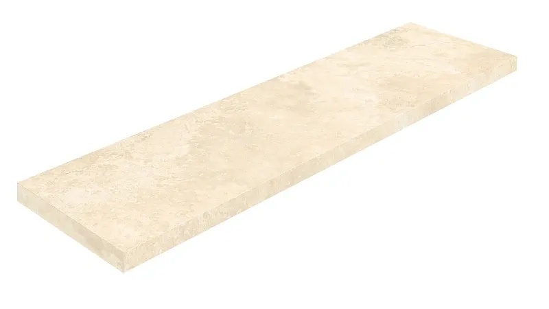 Ступень Coliseumgres Аурелия Уайт угловая левая 620070002853 бежевый 33x120 - фото 1