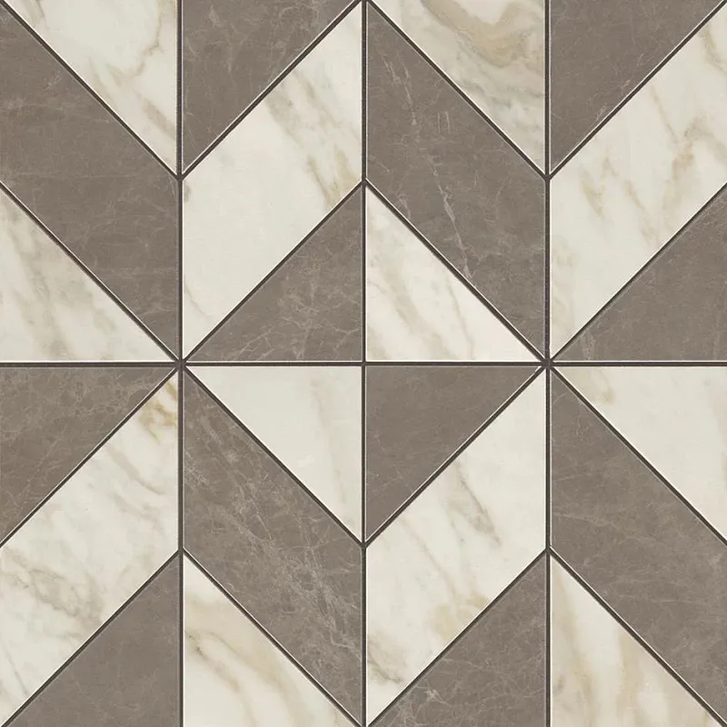 Мозаика Atlas Concorde Italy Marvel Edge Gris Calacatta Mosaico Cubes 36.5x36.5 AEPU - фото 1