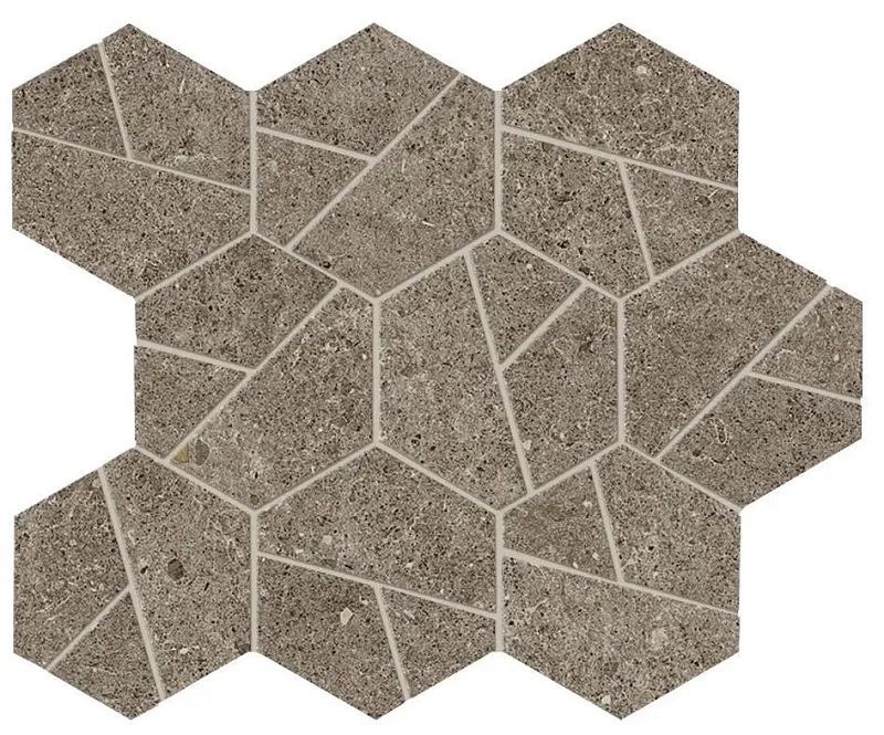 Мозаика Atlas Concorde Italy Boost Stone Taupe Mosaico Hex 25x28.5 A7CX - фото 1