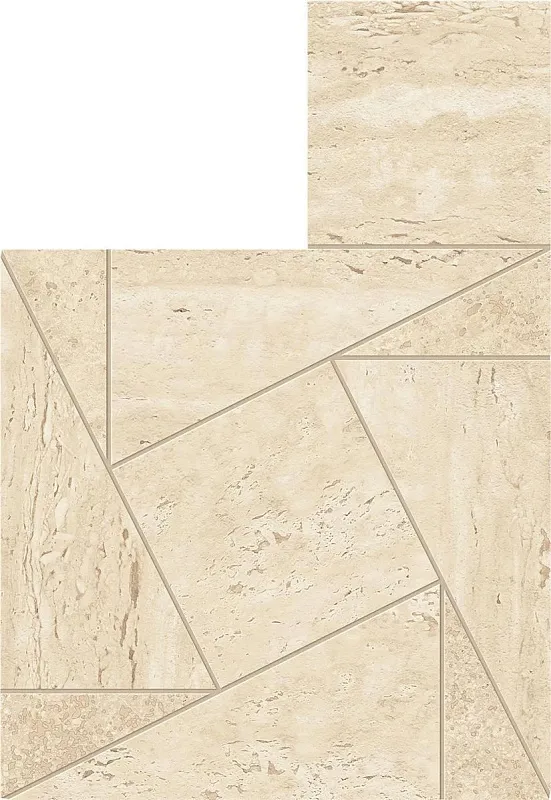 Мозаика Atlas Concorde Italy Marvel Travertine Sand Mosaico Tessellation 22x31.6 AF9H - фото 1