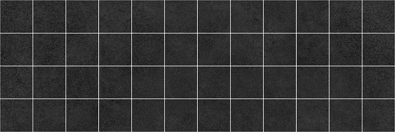 Мозаика (MM60062) Лапарет Alabama мозаичный чёрный 20x60 матовый - фото 1
