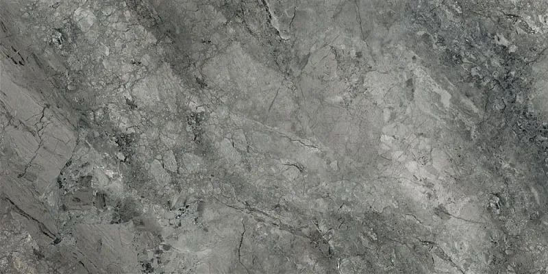 Керамогранит Vitra MarbleSet Иллюжн Темно-серый R9 60x120 полированный - фото 1