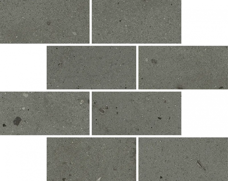 Мозаика Италон Авангард Блэк Минибрик 610110001215 черный 23.7x29.5 - фото 1