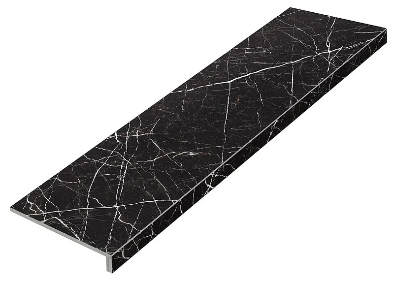 Ступень Пьетра Черный 32x120 MR - фото 1