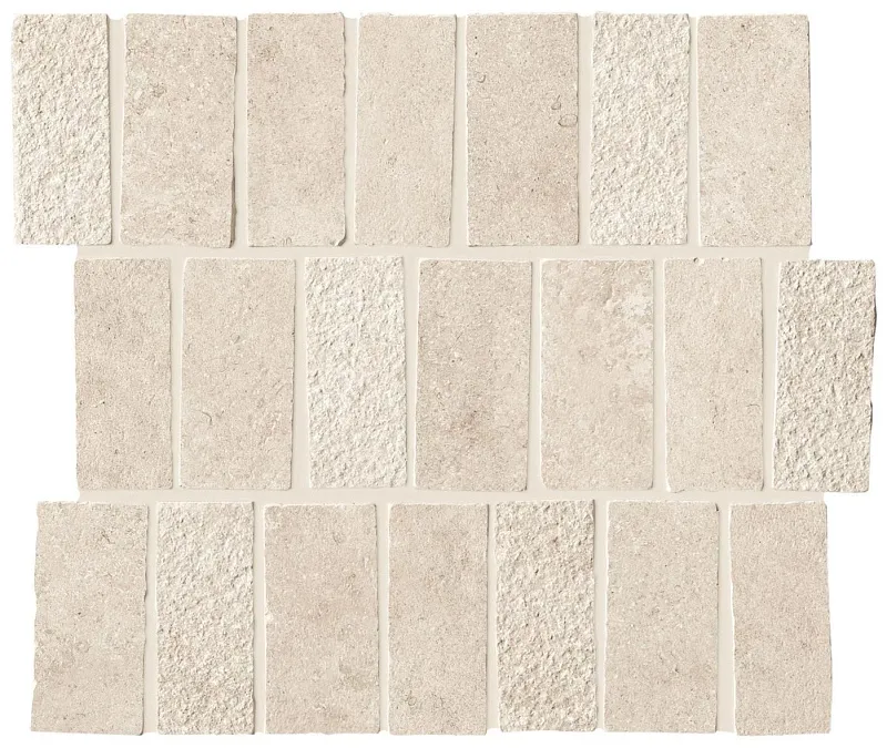 Мозаика Atlas Concorde Italy Lims Ivory Mosaico Spritz Tumbled 30.4x33.5 A3NE - фото 1