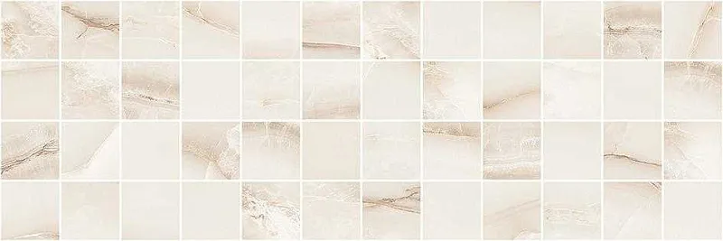 Мозаика (MM60130A) Лапарет Happy мозаичный бежевый 20x60 глянцевый - фото 1