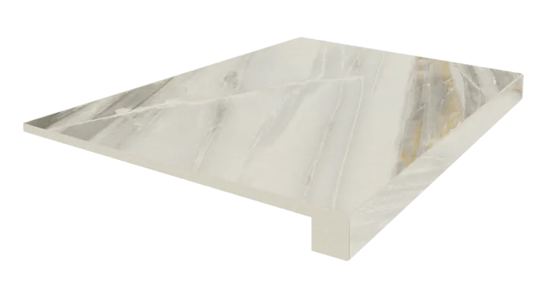 Ступень фронтальная Coliseumgres Firenze Bianco 33x90 - фото 1