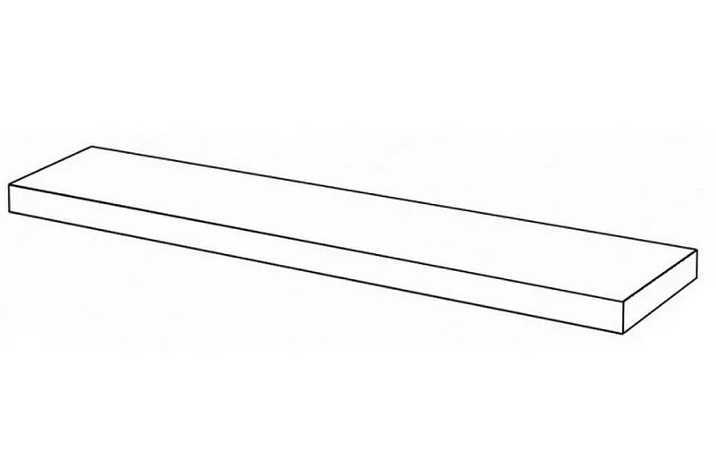 Ступень угловая правая Atlas Concorde Allure Imperial Black 33x160 матовая - фото 1