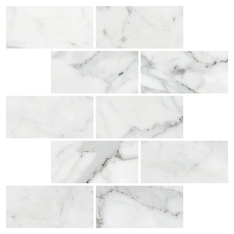 Мозаика Kerranova Marble Trend Carrara 30.7x30.7 K-1000/LR/m13/307x307x10 - фото 1