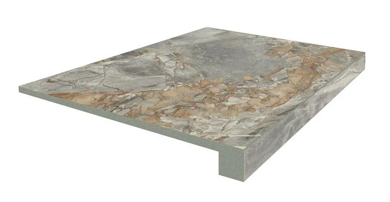 Ступень фронтальная Coliseumgres Verona Grigio 33x45 - фото 1