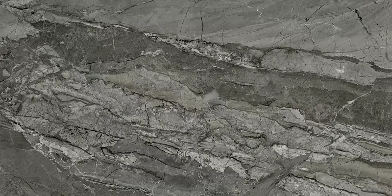 Керамогранит LCM Минерал Графит 60120INL25P серый 60x120 - фото 1