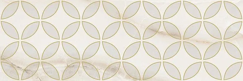 Декор Лапарет Happy Oxy бежевый 20x60 глянцевый - фото 1