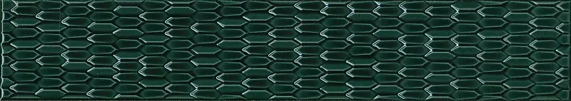 Бордюр Kerama Marazzi Левада зеленый темный глянцевый 7.1x44.8 LSB001 - фото 1