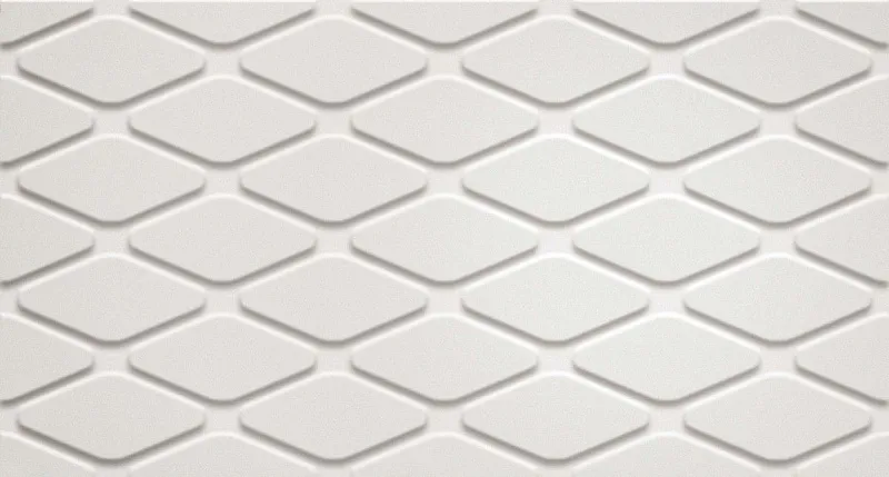 Керамическая плитка Atlas Concorde 3D White Rhombus 30,5x56 - фото 1
