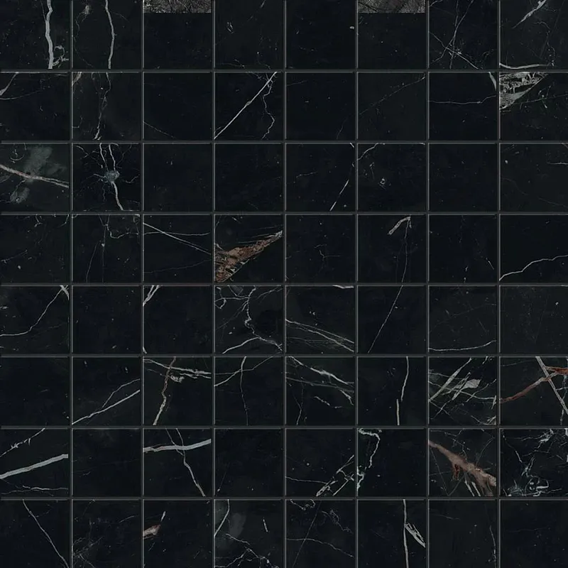 Мозаика Atlas Concorde Italy Marvel Dream Black Atlantis Mosaico Matte 30x30 AOVI - фото 1