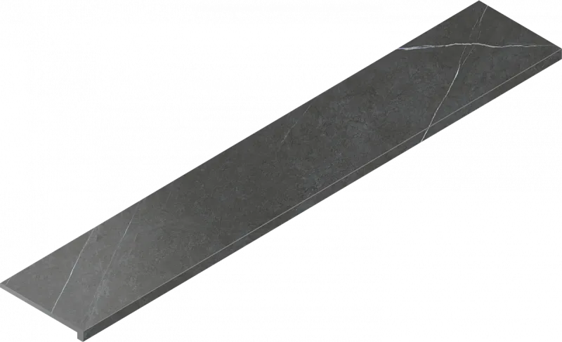 Ступень угловая правая Италон Metropolis Imperial Black 33x160 - фото 1