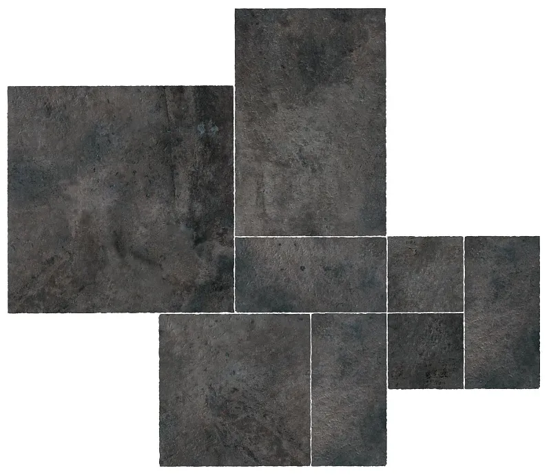 Декор Atlas Concorde Italy Aix Fumee Tumbled Kit Multiformato 112.5x150 A05C - фото 1