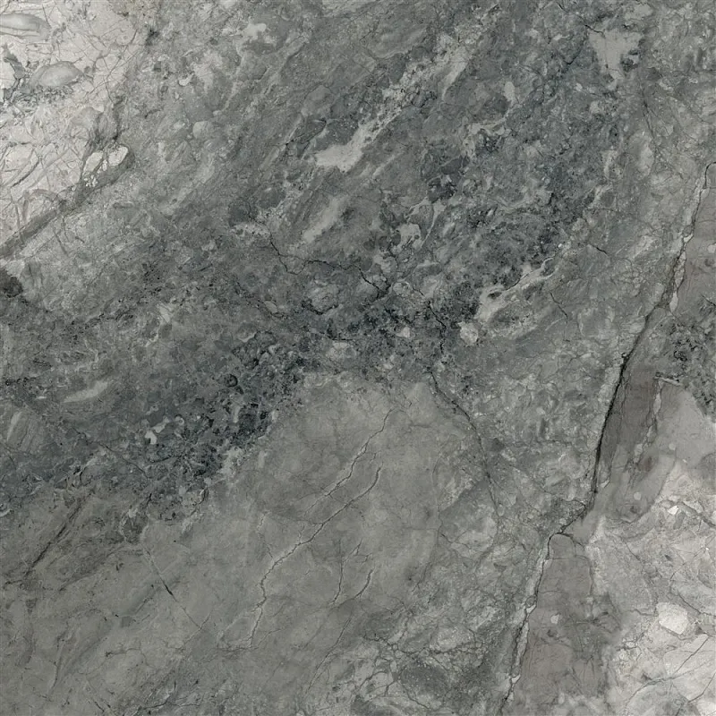 Керамогранит Vitra MarbleSet Иллюжн Темно-серый R9 60x60 лаппатированный - фото 1