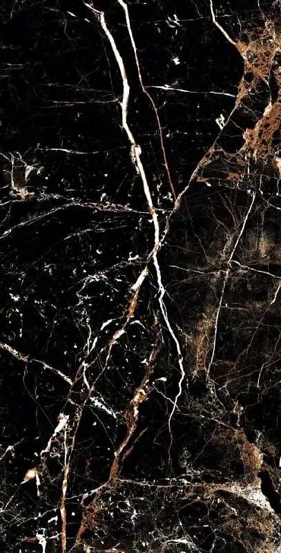 Керамогранит Novin Ceram Analiya Black N9603 черный 60x120 - фото 1