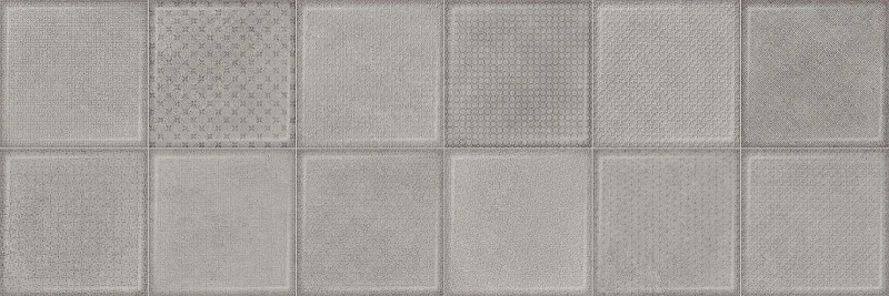 Керамическая плитка Alma Ceramica Куб TWU3090CUB70R серый 30x90 - фото 1