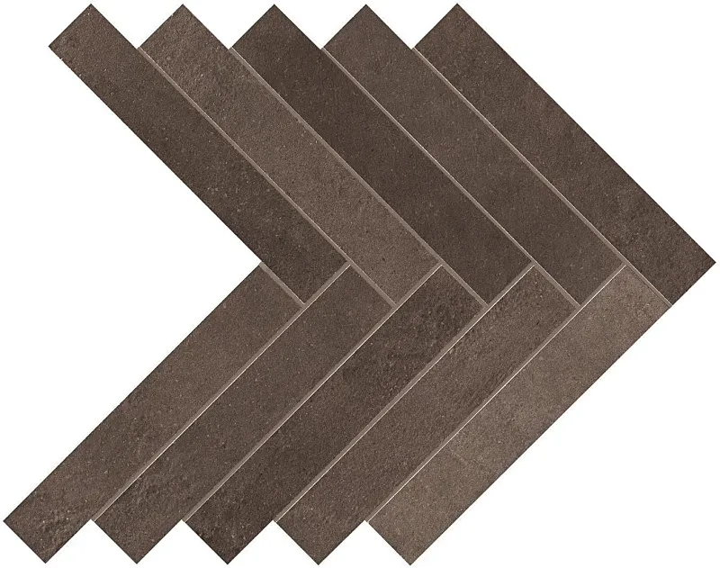 Мозаика Atlas Concorde Italy Dwell Brown Leather Herringbone 36.2x41.2 A1DE - фото 1