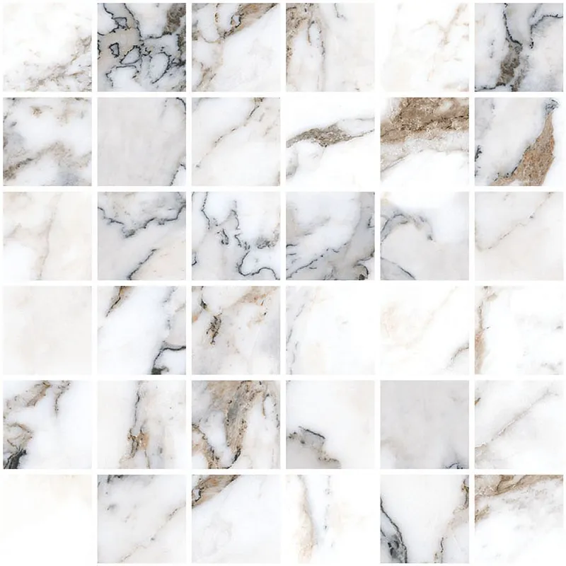 Мозаика Vitra Marble-X Бреча Капрайа Белый 30x30 матовый - фото 1