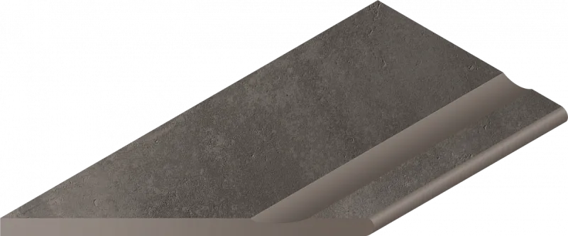 Бортик с выемкой закругленный левый Италон Millennium X2 Black 30x60 - фото 1