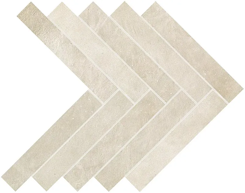 Мозаика Atlas Concorde Italy Dwell Off White Herringbone 36.2x41.2 A1C9 - фото 1