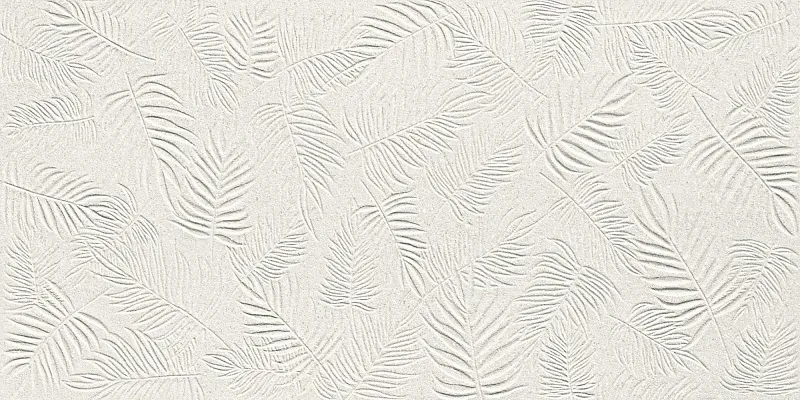Керамическая плитка Atlas Concorde Italy 3D Wall Carve Leaf White Matte 40x80 A578 - фото 1