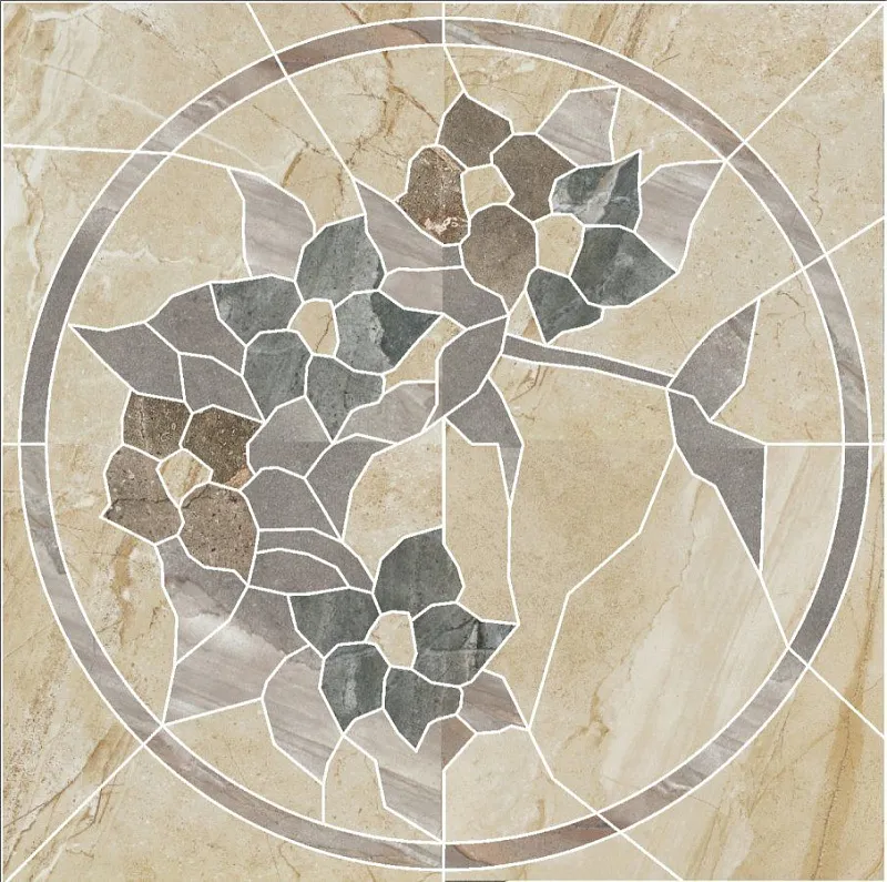 Декор Kerranova Genesis Beige 120x120 K-101/SR/d02-cut/1200x1200x10 - фото 1