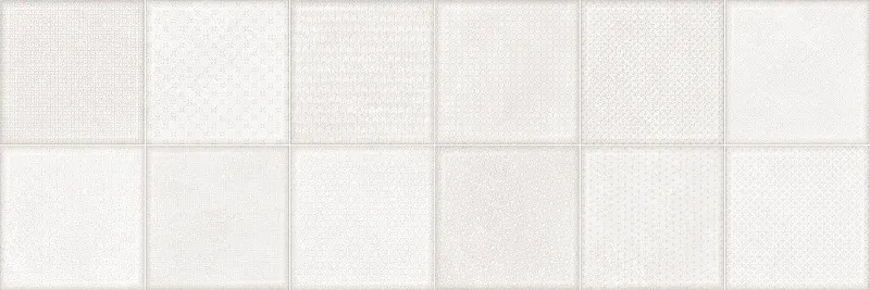 Керамическая плитка Alma Ceramica Куб TWU3090CUB07R белый 30x90 - фото 1