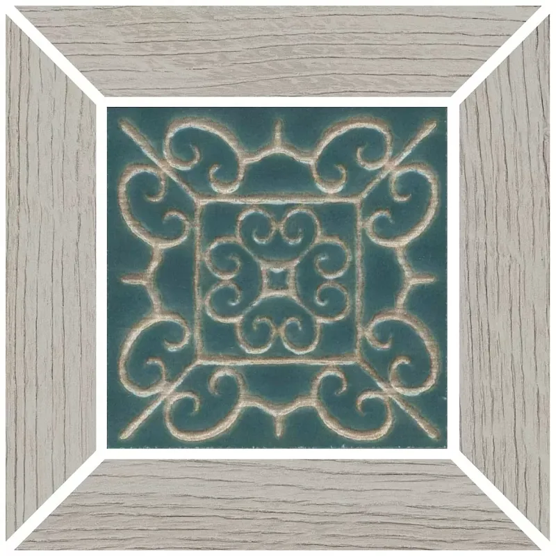 Вставка Kerama Marazzi ID151 Тровазо наборный серый светлый матовый 13x13 - фото 1