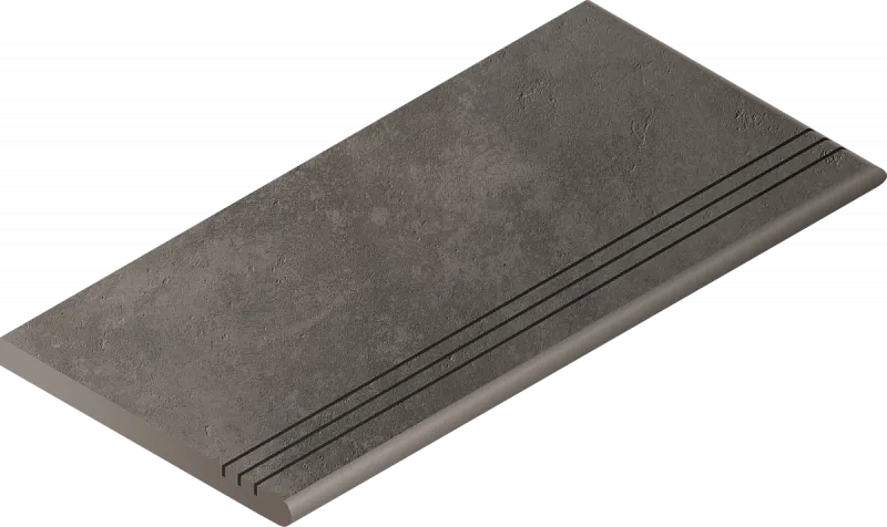 Ступень закругленная угловая правая Италон Millennium X2 Black 30x60 - фото 1